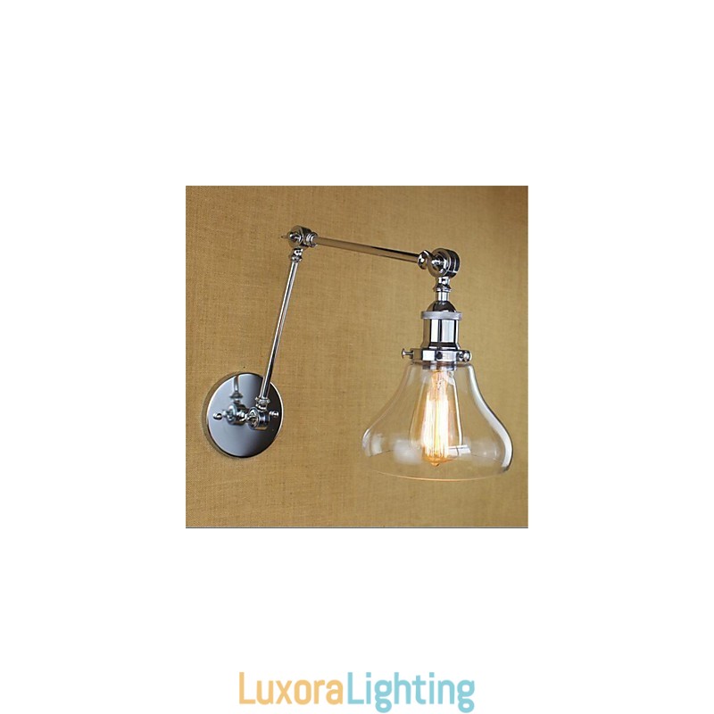 Designer Touch Decorative Country Retro Electroplated Feature for Mini Style Eye Protection Ambient Light Swing Arm LightsWall