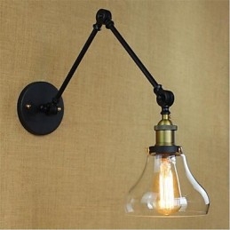 Designer Touch Decorative Country Retro Electroplated Feature for Mini Style Eye Protection Ambient Light Swing Arm LightsWall