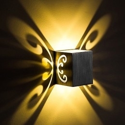 Designer Touch Decorative Modern Light Aluminum Flush Mount Wall Lamp Decorate Wall Lights