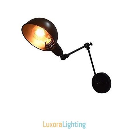 Designer Touch Decorative Iron Wall Lamp Foldable Black Simple Retro Wall Lamp Single Head Wall Lamp European Style