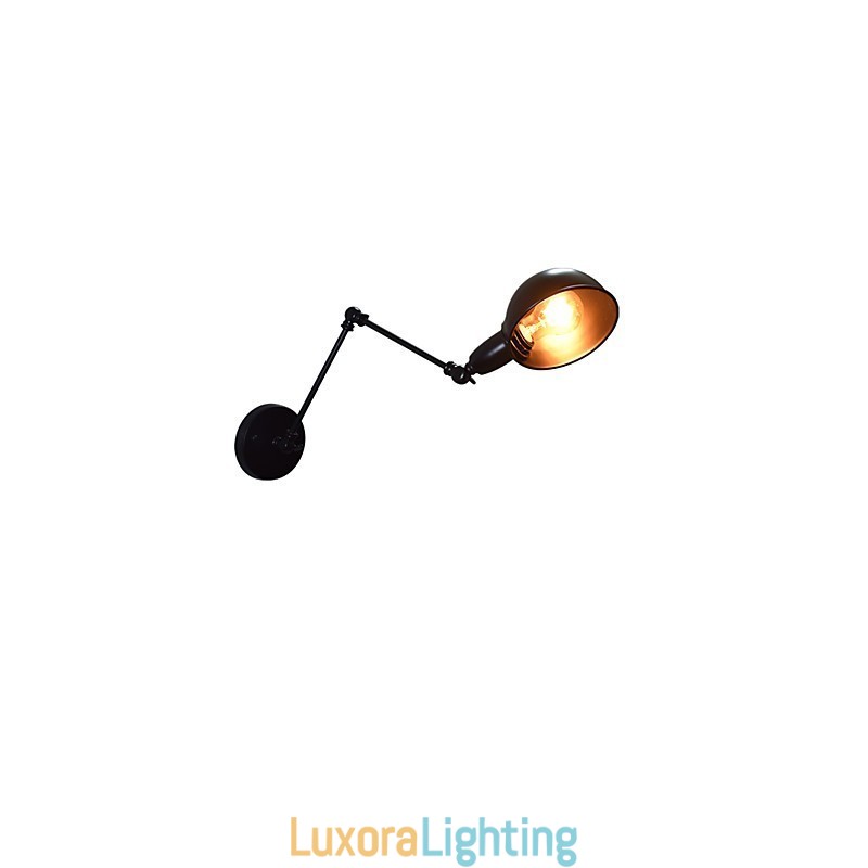 Designer Touch Decorative Iron Wall Lamp Foldable Black Simple Retro Wall Lamp Single Head Wall Lamp European Style