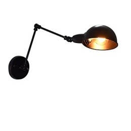 Designer Touch Decorative Iron Wall Lamp Foldable Black Simple Retro Wall Lamp Single Head Wall Lamp European Style
