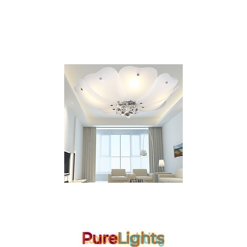 Designer Touch Decorative Flush Mount Crystal Modern Contemporary Traditional Classic Metal