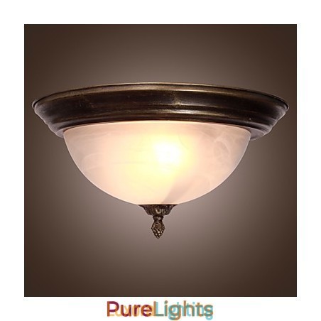 Designer Touch Decorative Antique Inspired Flush Mount with 2 Lights