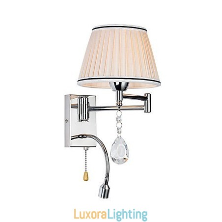 Designer Touch Decorative Wall Lamp Modern Contemporary Rustic Lodge Modern Comtemporary Country Chrome Feature for Crystal Swing Arm