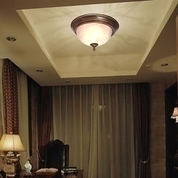 Designer Touch Decorative Antique Inspired Flush Mount with 2 Lights