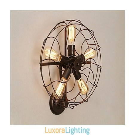 Designer Touch Decorative Traditional Classic Rustic Lodge Country Painting Feature for Mini Style Ambient Light Wall Sconces Wall Light