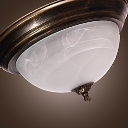 Designer Touch Decorative Antique Inspired Flush Mount with 2 Lights