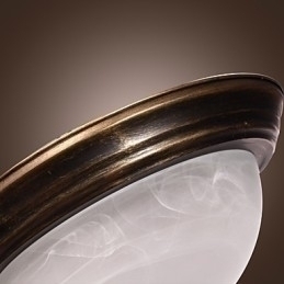 Designer Touch Decorative Antique Inspired Flush Mount with 2 Lights