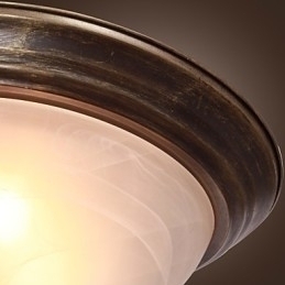 Designer Touch Decorative Antique Inspired Flush Mount with 2 Lights