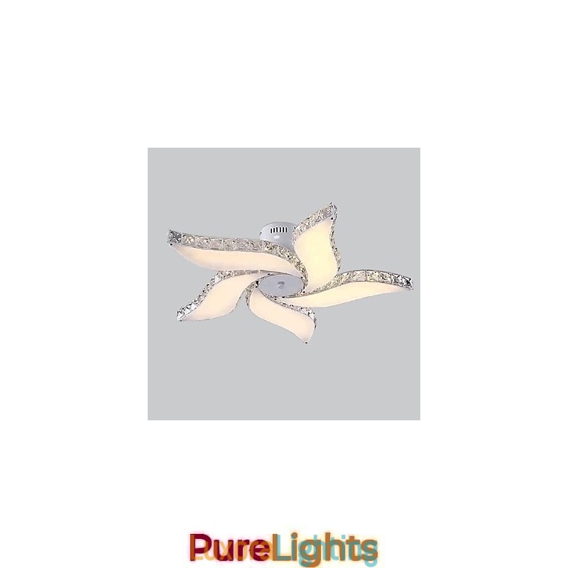 Designer Touch Decorative Modern Contemporary Crystal Metal Flush Mount