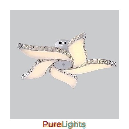 Designer Touch Decorative Modern Contemporary Crystal Metal Flush Mount