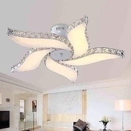 Designer Touch Decorative Modern Contemporary Crystal Metal Flush Mount