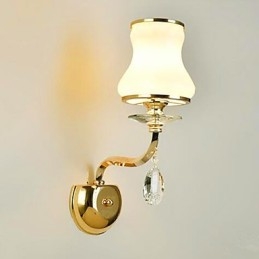 Designer Touch Decorative Modern Contemporary Electroplated Feature for Crystal Mini Style Eye Protection Ambient Light Wall Lights