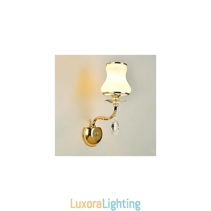 Designer Touch Decorative Modern Contemporary Electroplated Feature for Crystal Mini Style Eye Protection Ambient Light Wall Lights