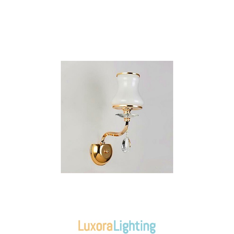 Designer Touch Decorative Modern Contemporary Electroplated Feature for Crystal Mini Style Eye Protection Ambient Light Wall Lights