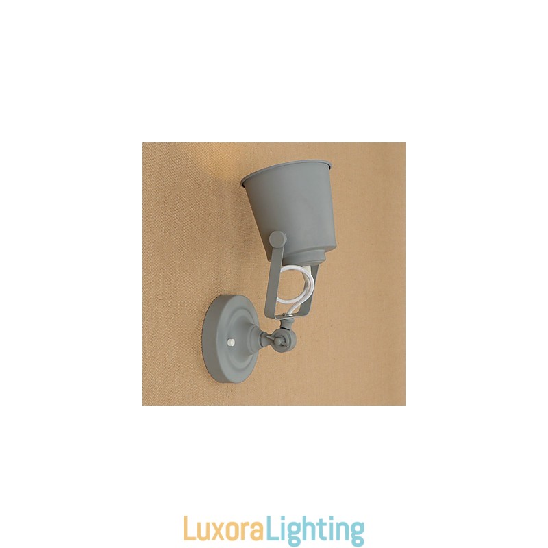 Designer Touch Decorative Painted Steel Wall Lamp Dumb Black American Coffee Decoration Retro Wall Light Lightsaber Lamp On Wall