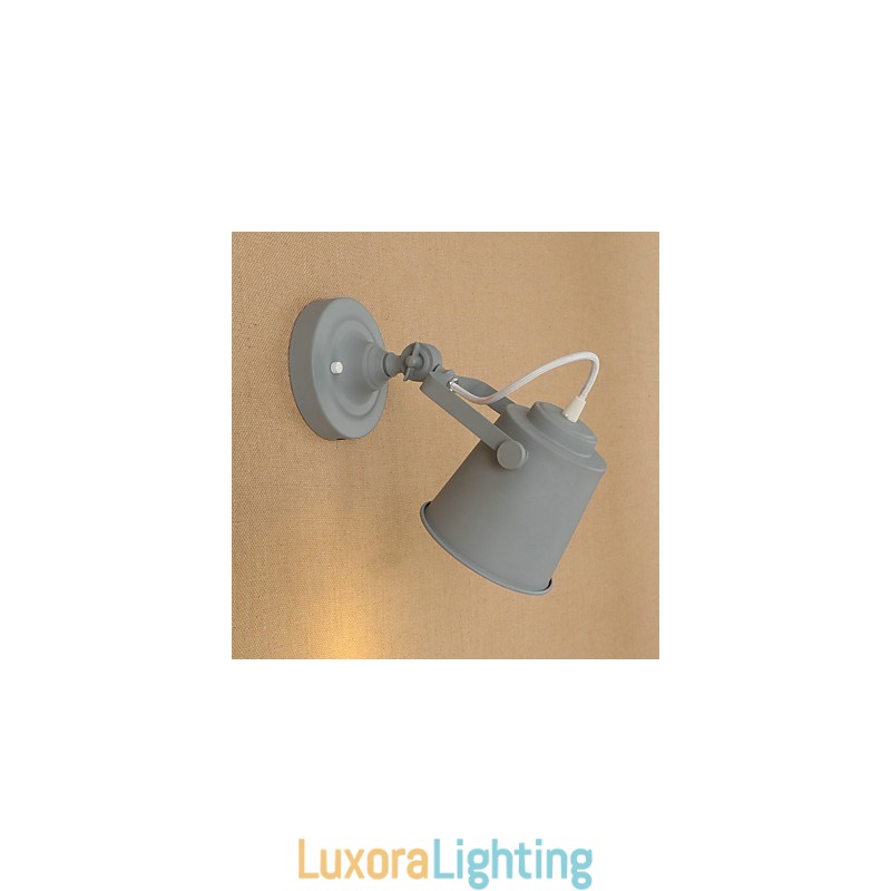 Designer Touch Decorative Painted Steel Wall Lamp Dumb Black American Coffee Decoration Retro Wall Light Lightsaber Lamp On Wall