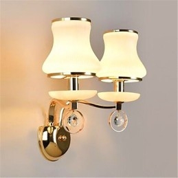 Designer Touch Decorative Modern Contemporary Electroplated Feature for Crystal Mini Style Eye Protection Wall Lights