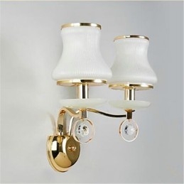 Designer Touch Decorative Modern Contemporary Electroplated Feature for Crystal Mini Style Eye Protection Wall Lights