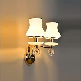 Designer Touch Decorative Modern Contemporary Electroplated Feature for Crystal Mini Style Eye Protection Wall Lights
