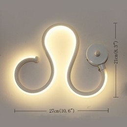 Designer Touch Decorative Modern Minimalist Lamp Aluminum Lamp Bedroom Bedside Lamp Decoration Designers Shaped Corridor Lighting Creative Living Room Lamps