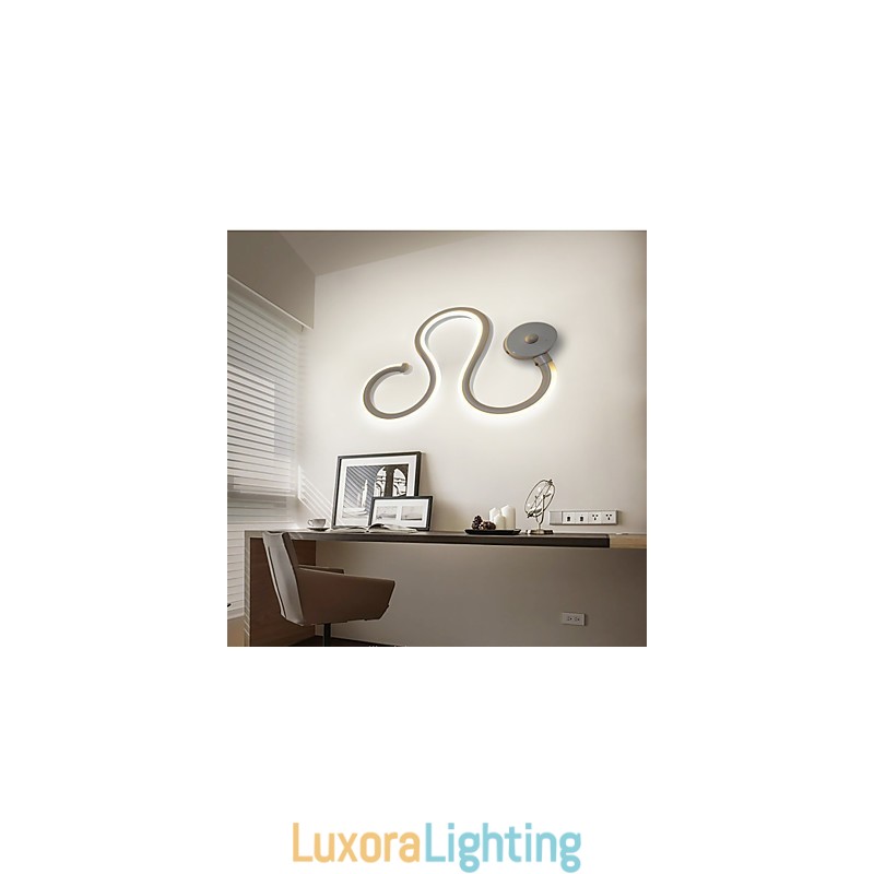 Designer Touch Decorative Modern Minimalist Lamp Aluminum Lamp Bedroom Bedside Lamp Decoration Designers Shaped Corridor Lighting Creative Living Room Lamps