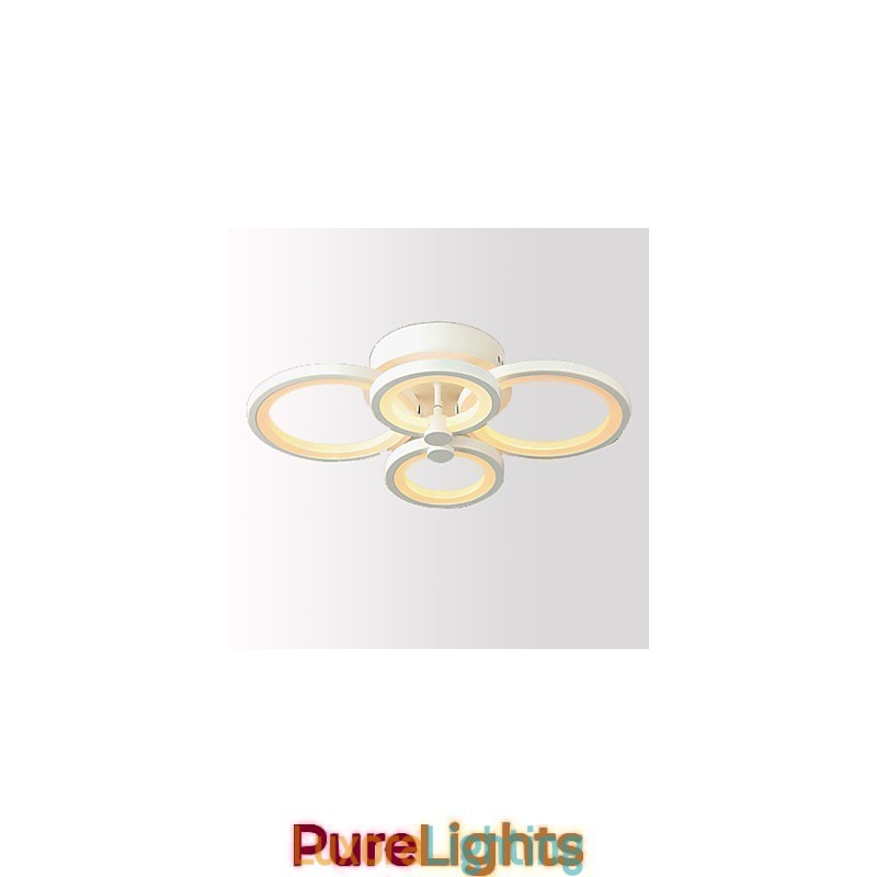 Designer Touch Decorative 42W Flush Mount Modern Contemporary Painting Metal