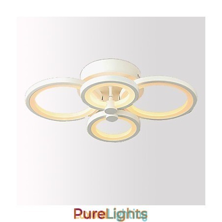 Designer Touch Decorative 42W Flush Mount Modern Contemporary Painting Metal