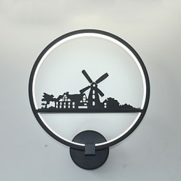 Designer Touch Decorative Modern Contemporary Painting Feature for Ambient Light Wall Lights