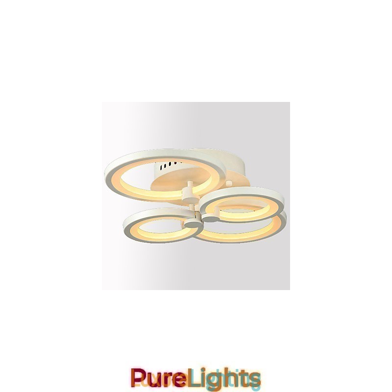 Designer Touch Decorative 42W Flush Mount Modern Contemporary Painting Metal