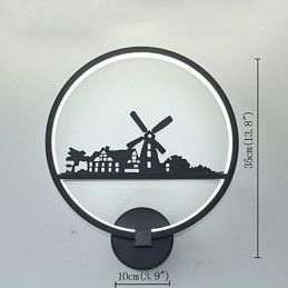 Designer Touch Decorative Modern Contemporary Painting Feature for Ambient Light Wall Lights