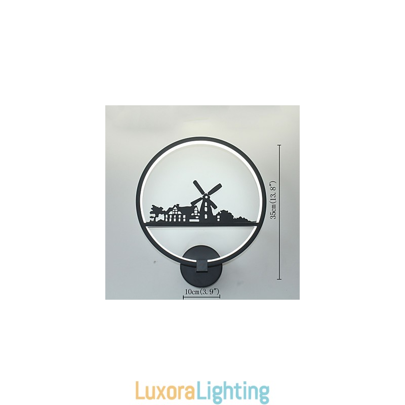 Designer Touch Decorative Modern Contemporary Painting Feature for Ambient Light Wall Lights