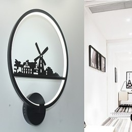 Designer Touch Decorative Modern Contemporary Painting Feature for Ambient Light Wall Lights