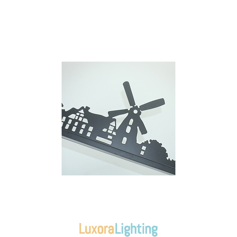 Designer Touch Decorative Modern Contemporary Painting Feature for Ambient Light Wall Lights