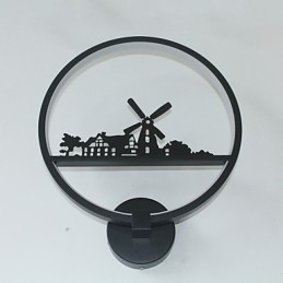 Designer Touch Decorative Modern Contemporary Painting Feature for Ambient Light Wall Lights