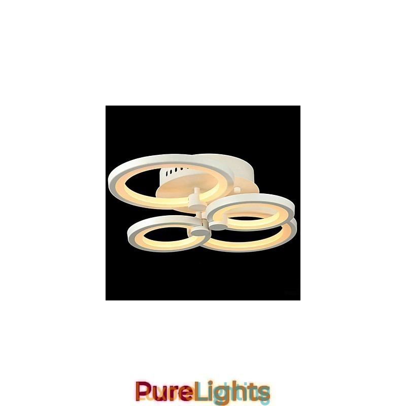 Designer Touch Decorative 42W Flush Mount Modern Contemporary Painting Metal