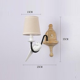 Designer Touch Decorative Rustic Lodge Simple Vintage Painting Feature Ambient Light Wall Sconces Wall Light