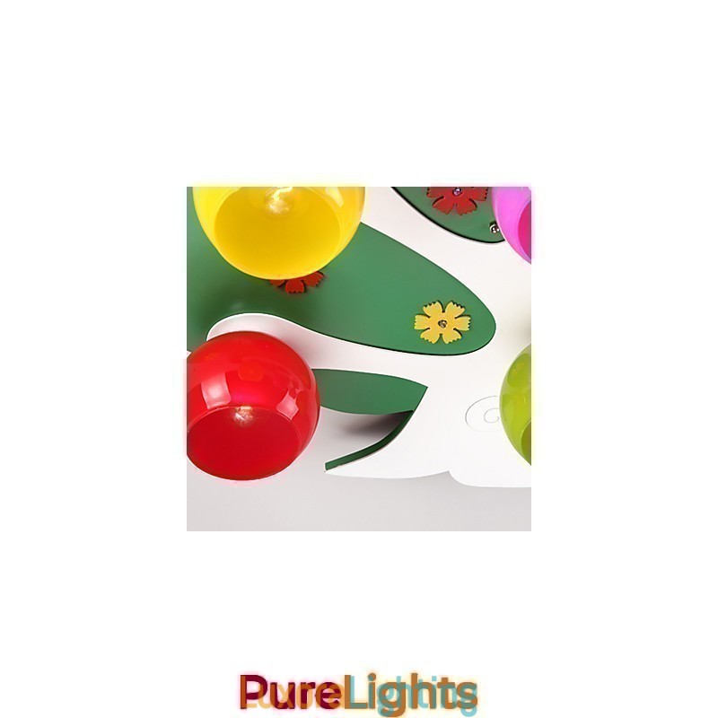 Designer Touch Decorative Modern Contemporary Wood Bamboo Flush Mount