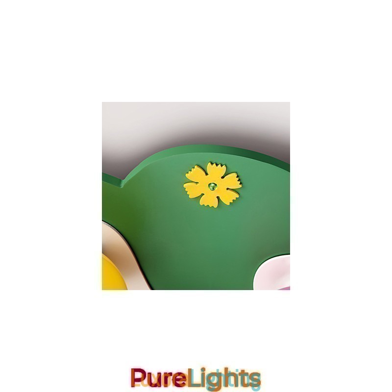 Designer Touch Decorative Modern Contemporary Wood Bamboo Flush Mount