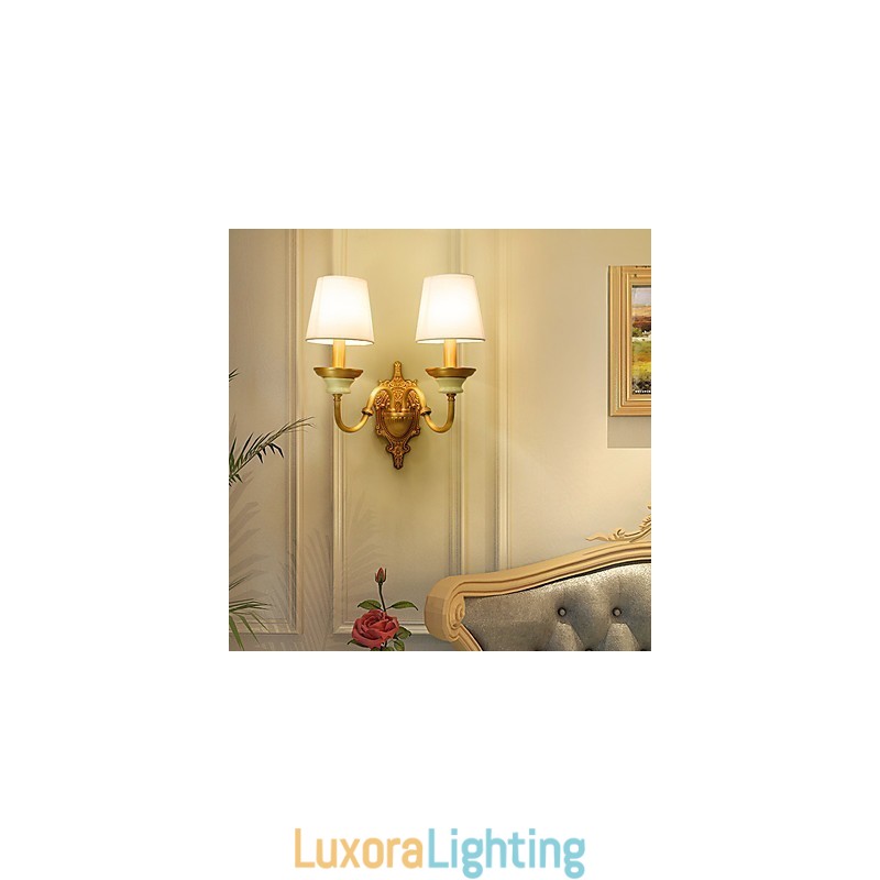 Designer Touch Decorative Simple Country Traditional Classic Brass Feature for Mini Style Uplight Wall Sconces Wall Light