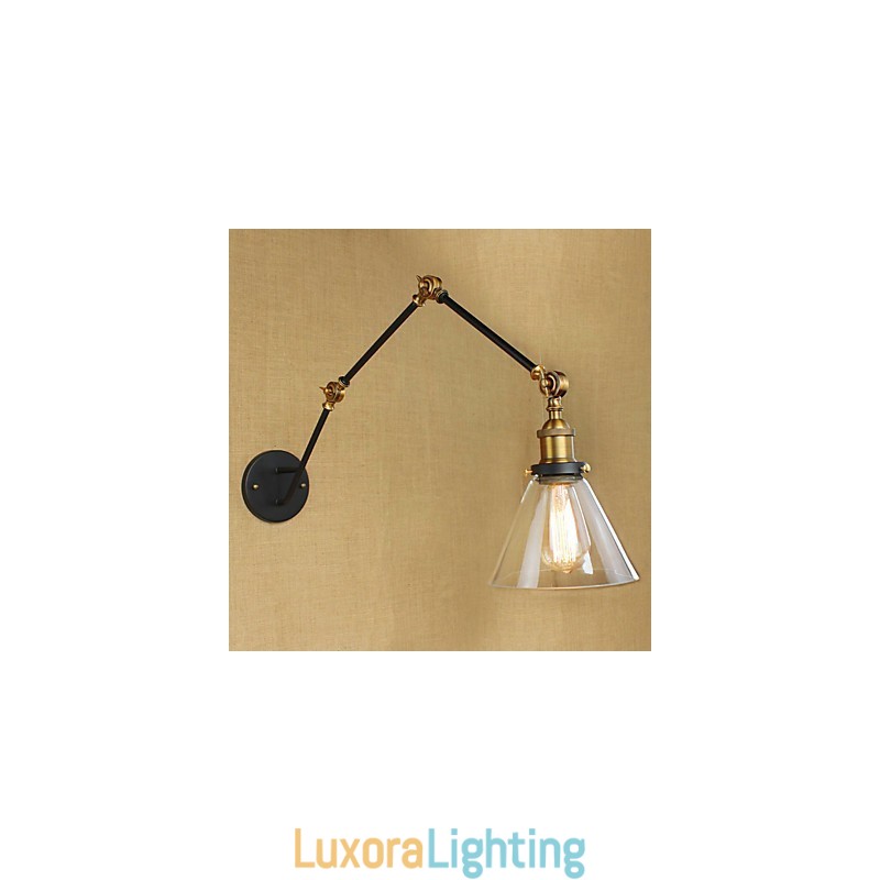 Designer Touch Decorative Simple Vintage Country Retro Painting Feature for Swing Arm Eye Protection Ambient Light