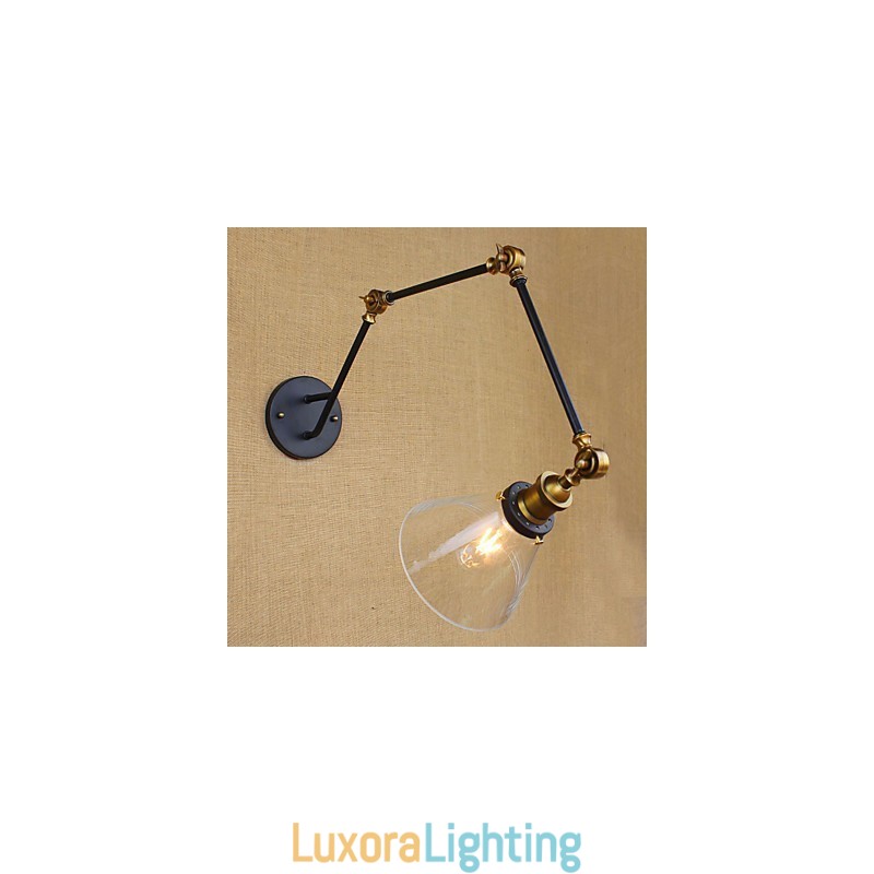 Designer Touch Decorative Simple Vintage Country Retro Painting Feature for Swing Arm Eye Protection Ambient Light