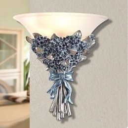 Designer Touch Decorative Pastorale Malerei Wand Lampe Wand Gang leuchtet eine amerikanische Harz Wandleuchten