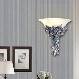 Designer Touch Decorative Pastorale Malerei Wand Lampe Wand Gang leuchtet eine amerikanische Harz Wandleuchten