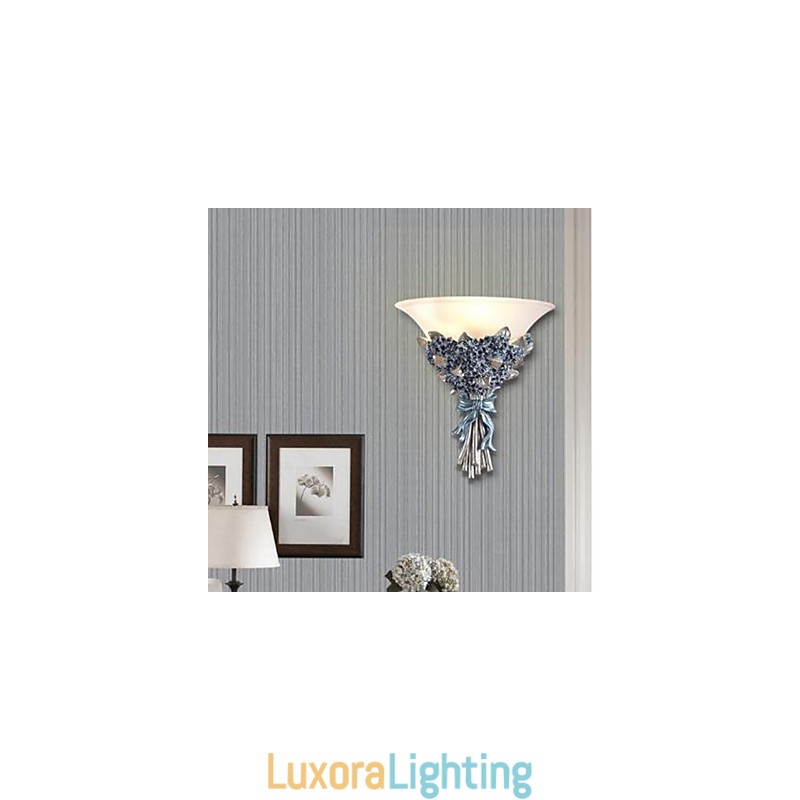 Designer Touch Decorative Pastorale Malerei Wand Lampe Wand Gang leuchtet eine amerikanische Harz Wandleuchten