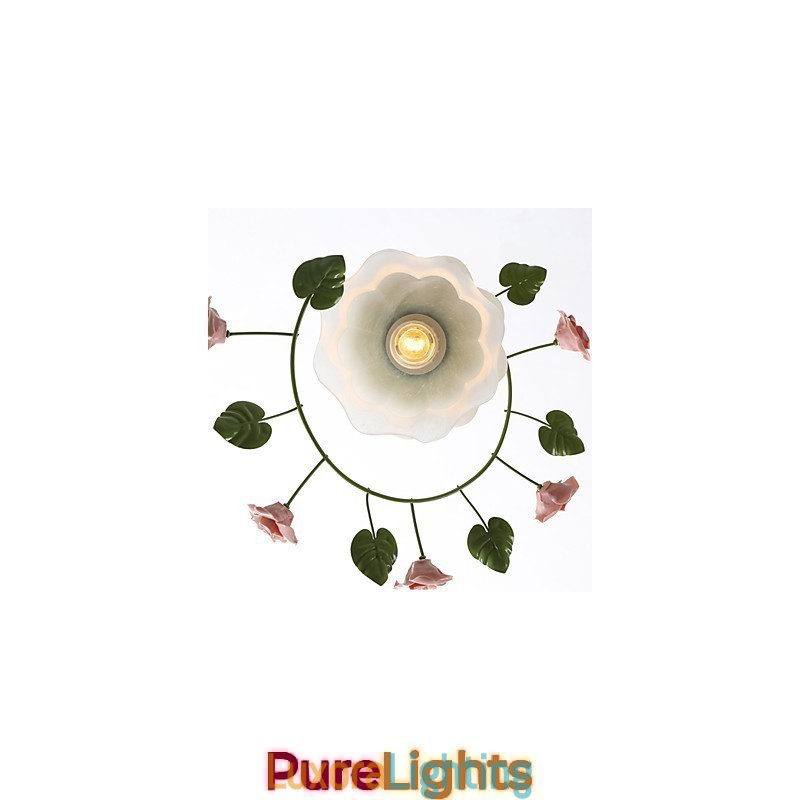 Designer Touch Decorative Valentine'S Day The Rose Garden Flowers And Plants Absorb Dome Light