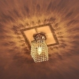 Designer Touch Decorative Modern Contemporary Crystal Mini Style Painting Flush Mount