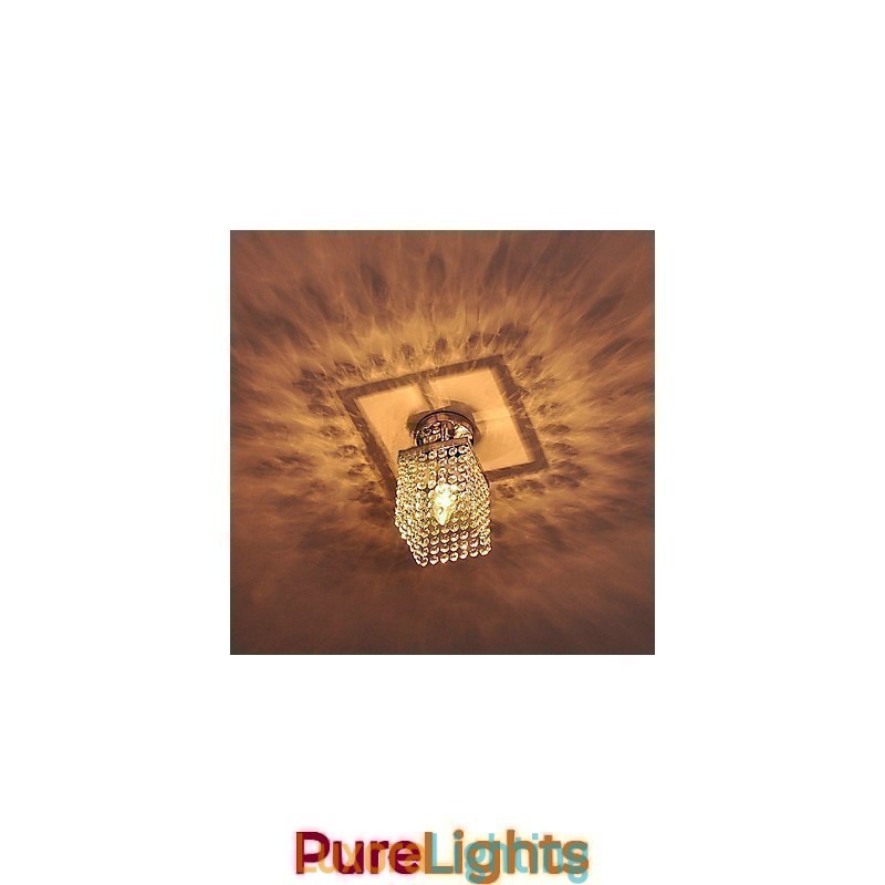 Designer Touch Decorative Modern Contemporary Crystal Mini Style Painting Flush Mount