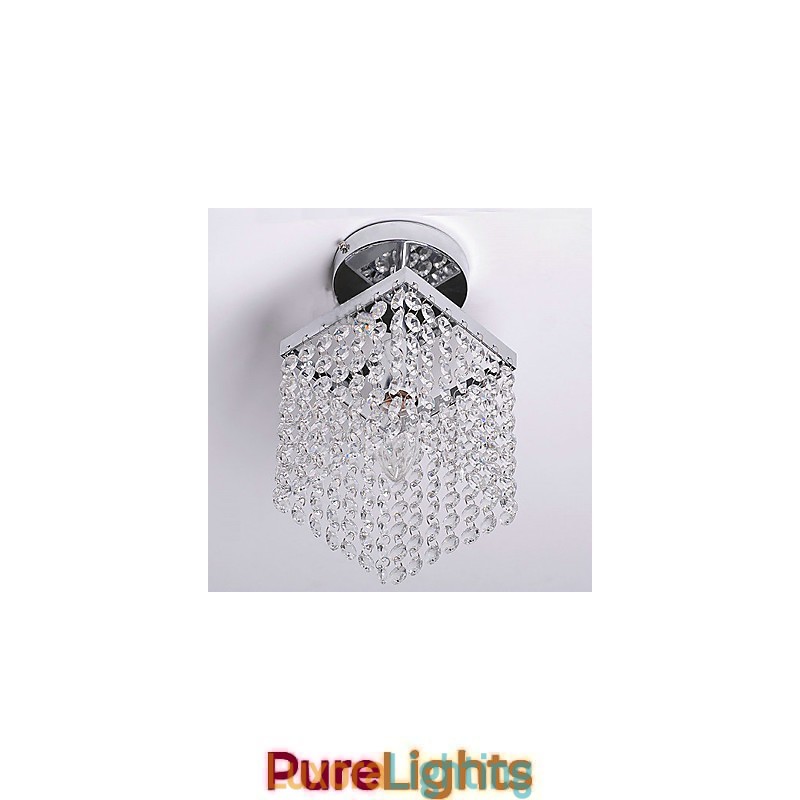 Designer Touch Decorative Modern Contemporary Crystal Mini Style Painting Flush Mount